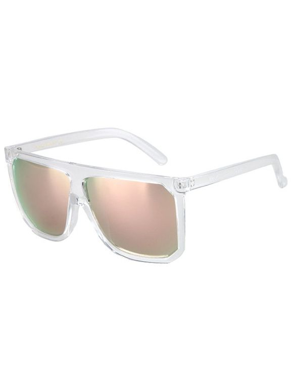 Cadre Chic Big Quadrate Sunglasses Transparent pour les femmes - Transparent 