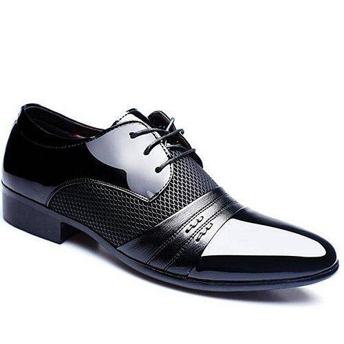Chaussures formelles Splicing élégant et pointu design Men  's - Noir 44