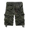 Loose Fit s 'Trendy Hommes  multi-poches Cargo Shorts - Vert Armée 32