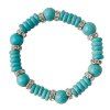 Ethnic Faux Turquoise Rhinestone Bead Bracelet - BLUE 