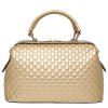 s 'Tote Bag Color solide et élégant Zip design Femmes - d'or 