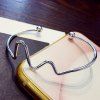 Stylish Brief Style Electrocardiogram Shape Bracelet For Women - Argent 