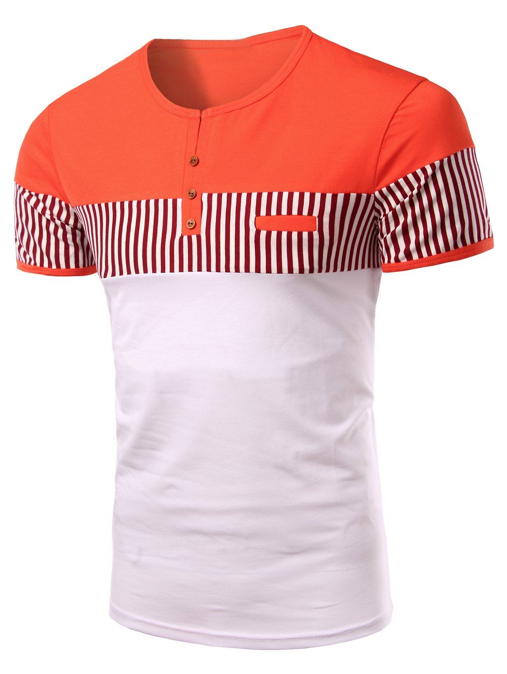 round neck color block short sleeve short sleeve t shirt