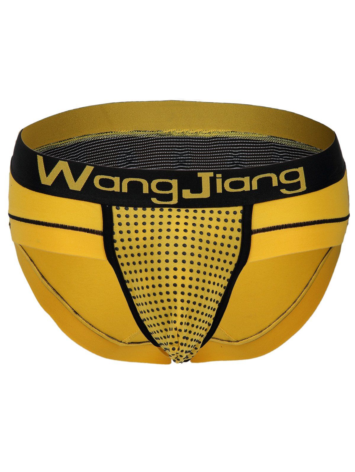 

Elastic Waist Color Block U Pouch Men' Briefs, Yellow