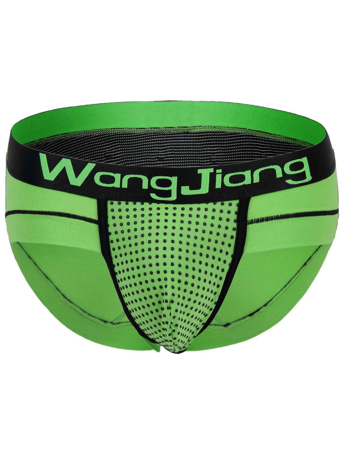 

Elastic Waist Color Block U Pouch Men' Briefs, Light green, Elastic Waist Color Block U Pouch Men's Briefs, Light green
