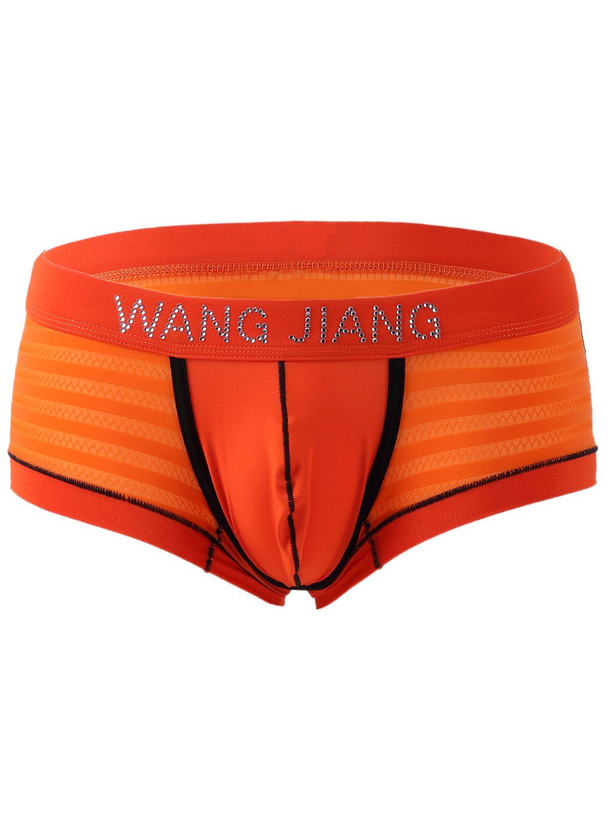 

Elastic Waist U Pouch Men's Boxers, Orange