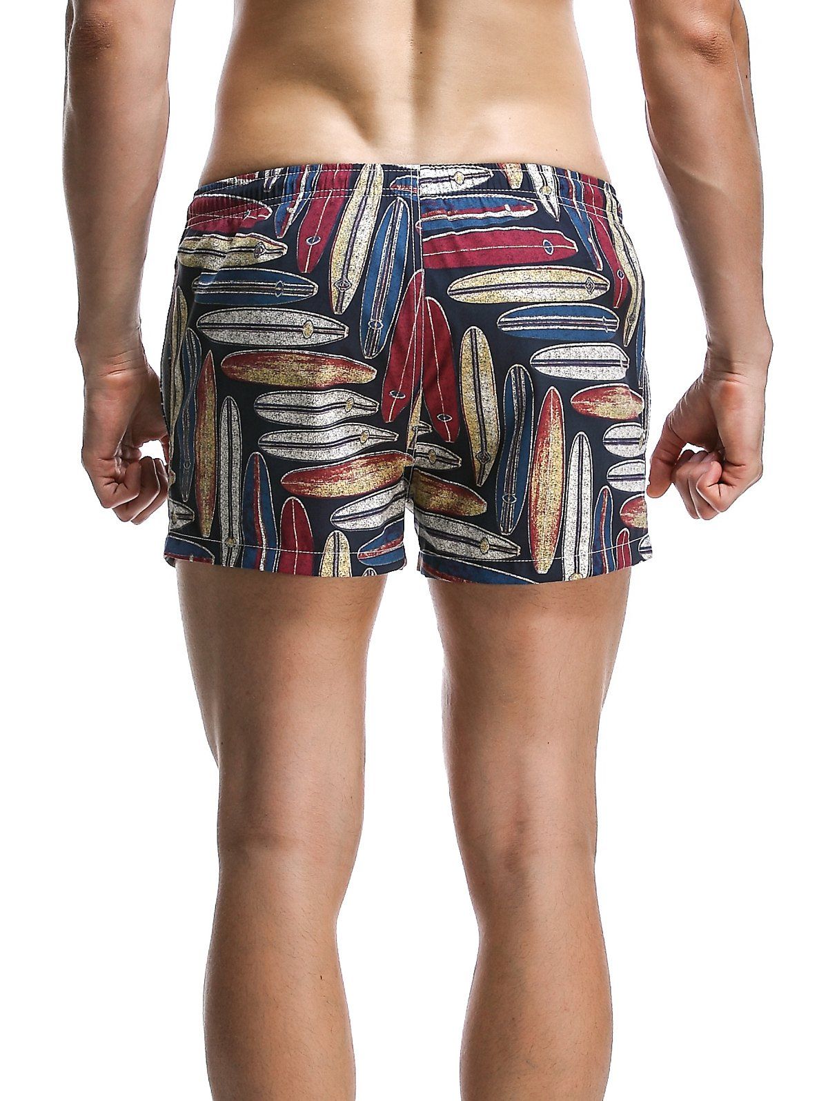 2018 Men's Fashion Printed Boardshorts DEEP BLUE L In Shorts Online ...