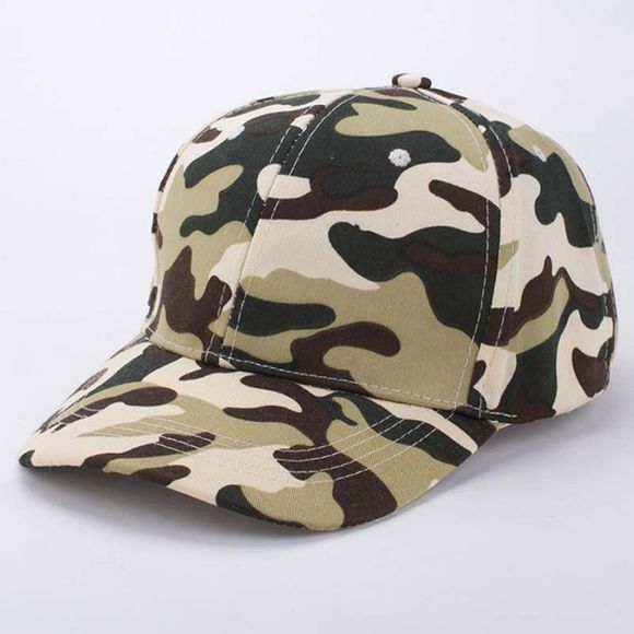 Stylish Soldier Camouflage Pattern Men's Baseball Cap - Vert Armée 