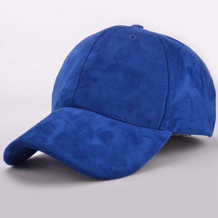 

Stylish Well-Marked Blue Popular Hip-Hop Suede Baseball Cap