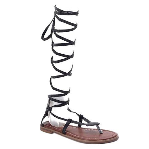 Loisirs à lacets et sandales noires Color Design Femmes  's - Noir 37