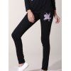 Attractive Cheval Imprimé Slash T-shirt col et ceinture élastique Pantalons TwinSet pour les femmes - Noir S