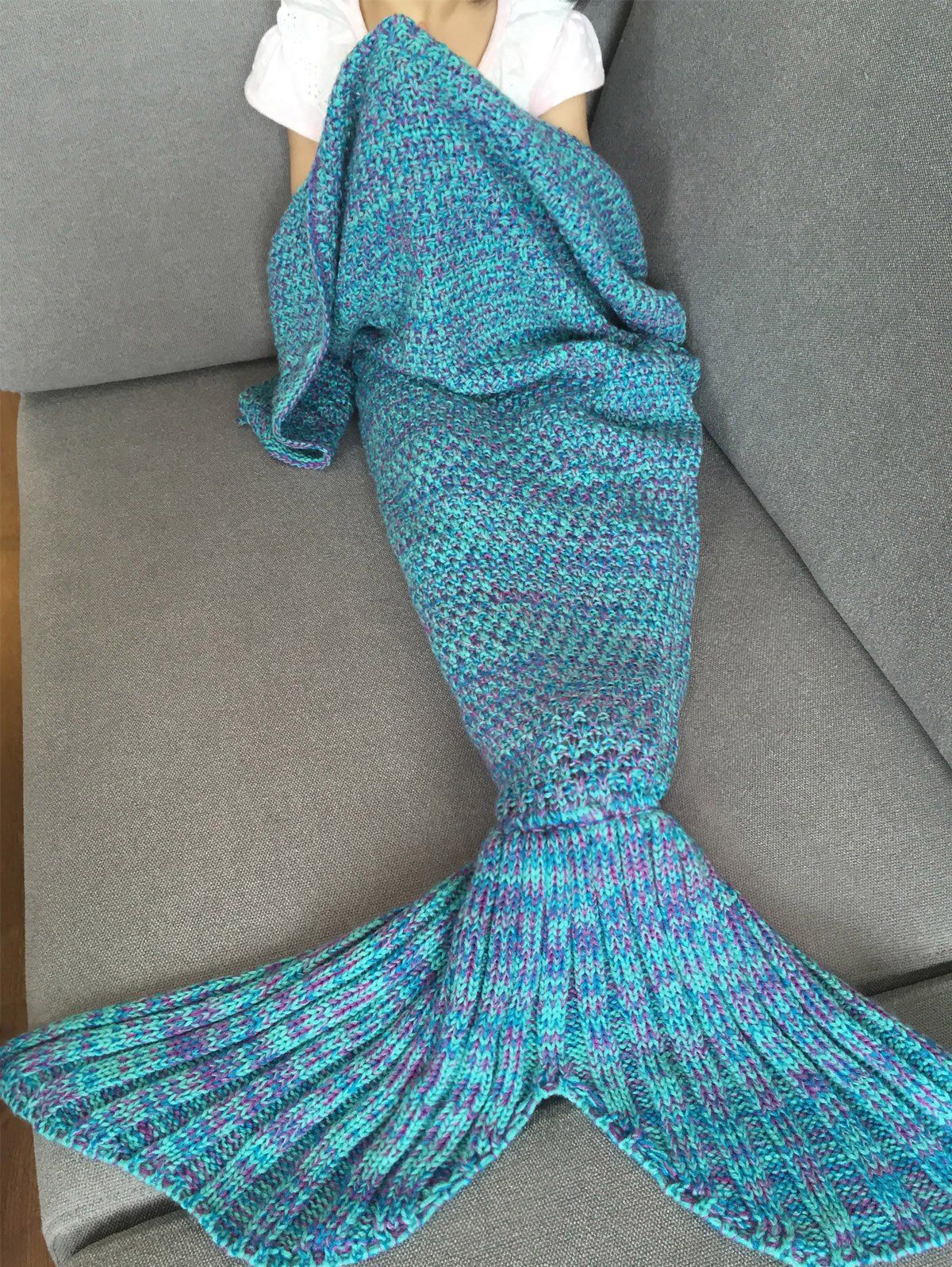 

Fashion Knitted Classical Mermaid Blanket For Baby, Colormix