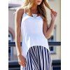 Débardeur Haut-Bas à Bretelles Spaghetti Pour Femme - Blanc S