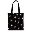 Leisure Crane Bird and Black Design Women's Shoulder Bag - Noir 