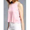 Brief col rond Pure Color High Cut femmes s 'Tank Top - Rose clair ONE SIZE(FIT SIZE XS TO M)