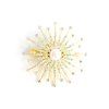 Broche Floral perle délicat strass Faux pour les femmes - d'or 