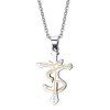 Collier de Charme Aries Cross For Men - Argent 