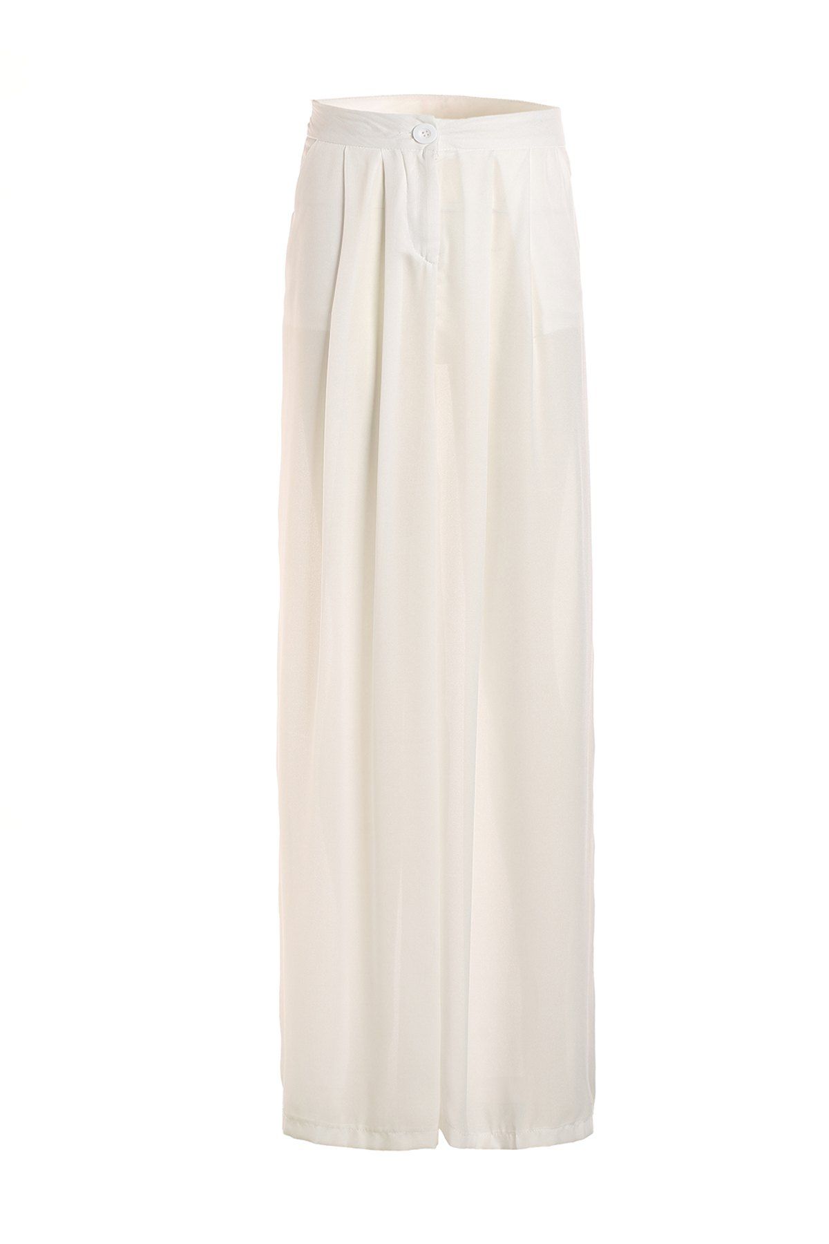 

Linen Wide Leg Pants, White