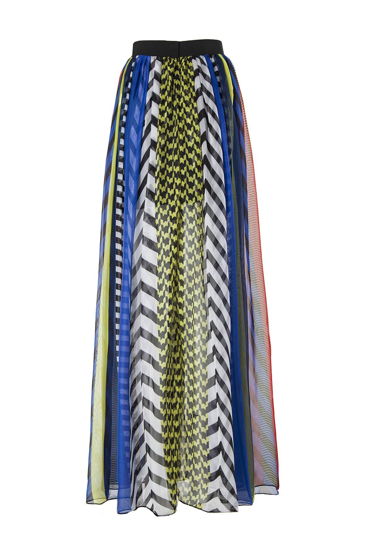 [17% OFF] 2020 Fashionable Colorful Striped Polka Dot Chiffon Women's ...