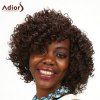 Élégant Adiors Curly haute température Fiber femmes s 'Perruque - marron foncé 