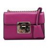 Graceful Hasp and Chains Design Women's Crossbody Bag - Rose 