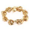Élégant plaqué or cercles multiples Bracelet chaîne pour les femmes - d'or 