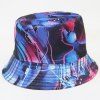 Personality Fashion Vivid Cell 3D Print Outdoor Travelling Hipsters Bucket Hat - Bleu profond 