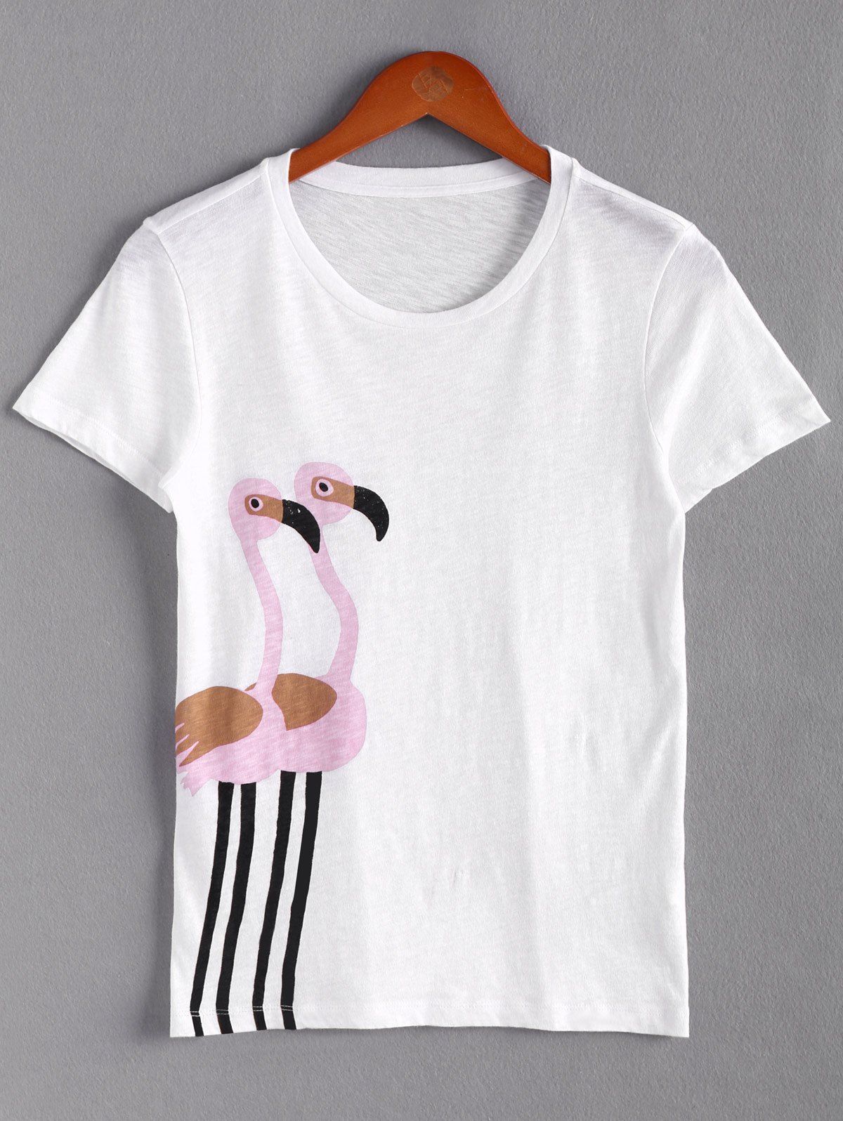 

Cute Animal Pattern Women's Tee, White