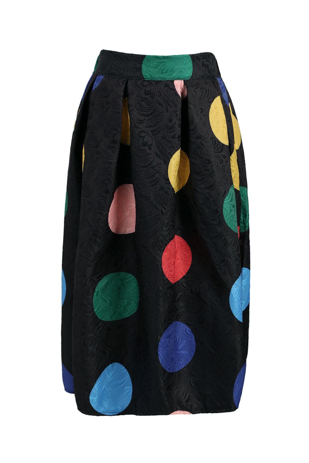 

Polka Dot High Waisted Skirt, Colorful
