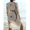 Bohemian dentelle Spliced ​​Flare femme manches s 'Cover-Up - Blanc Cassé ONE SIZE(FIT SIZE XS TO M)
