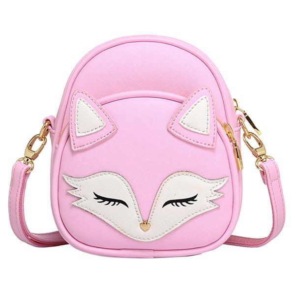 [17% OFF] 2020 Cute Fox Pattern And PU Leather Design Women's Crossbody ...