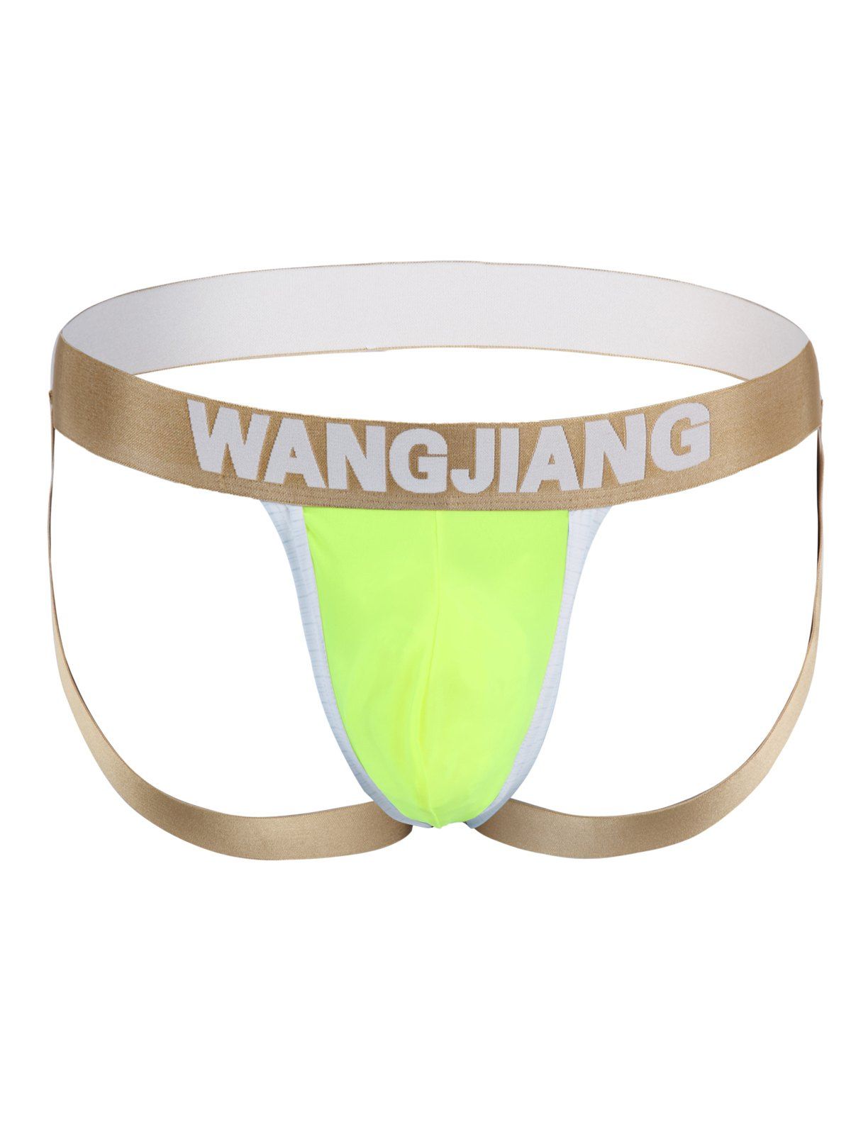 

Men's Casual Elastic Waist U Pouch Briefs, Neon green