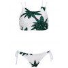 Tropical Imprimé Criss Cross Bikini - Blanc XL