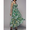 Les femmes à la mode d  'Strappy Floral Print Dress - Vert M