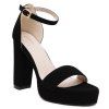 Plate-forme élégante et Sandals Noir Couleur Conception Femmes  's - Noir 37