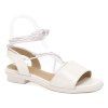 Loisirs PU cuir et sandales blanches Couleur design Femmes  's - Blanc 36