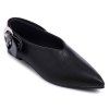 Boucle élégant et chaussures plates Noir Couleur Conception Femmes  's - Noir 39