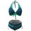 Ensemble de bikini en hêtre à motifs floraux en taille Plus - Lac Vert 5XL