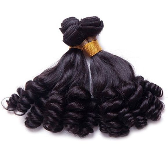 1 Pcs / Lot catégorie 7A Cheveux Vierge Vogue Noir Funmi Curly femmes s 'Brazilian Hair Weave - Noir 14INCH