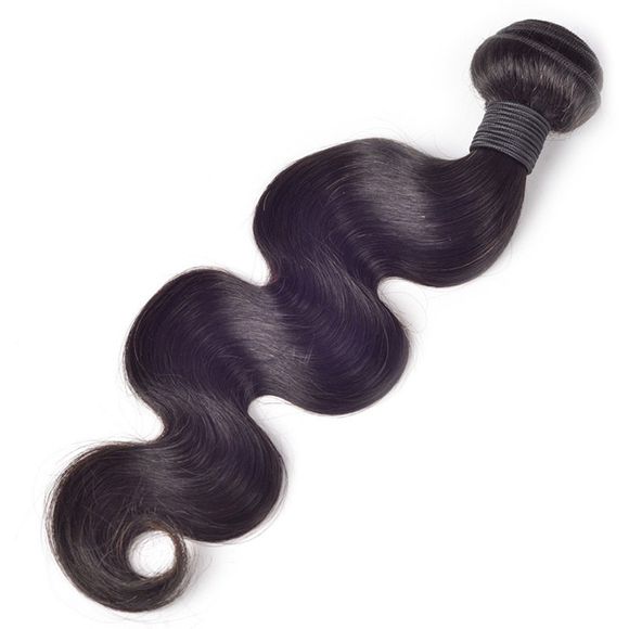 Vogue 7A Virgin Hair Body Wave noir 1 Pcs / Lot Les femmes de l 'Brazilian Hair Weave Human - Noir 14INCH