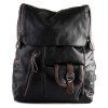 Stylish Zippers and Hit Colour Design Men's Backpack - BLACK 