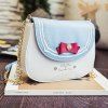 Doux Color Block et Bow design femmes d  'Sac bandoulière - Bleu clair 