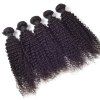 Fluffy Profonde Curly Etat 7A Vierges brésiliens Cheveux noirs 1 Pcs / Lot Weave cheveux pour les femmes - Noir 12INCH
