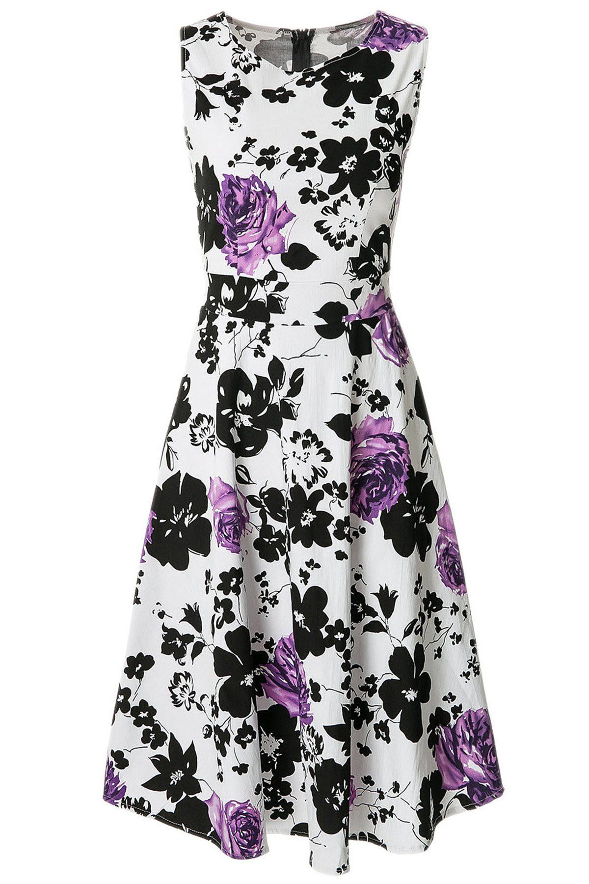 flare gown with collar