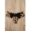 Style sexy imprimé léopard bowknot embellies Slips femmes - Léopard S