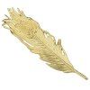 Vintage Solid Color Feather Hairpin pour les femmes - d'or 
