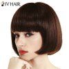 Siv Hair Perruque de Cheveux Humains Charmante avec Frange pour Femmes - 6 Brown Moyen 