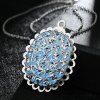 Trendy Oval Shape Noctilucence Pendant Necklace For Women - Pers 