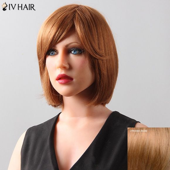 Siv Hair Perruque de Cheveux Humains Lisse Élégante pour Femmes - 27 Blonde d'Or 