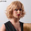 Siv Hair Perruque de Cheveux Humains Mi-Longue Bouclée pour Femmes - 27 Blonde d'Or 